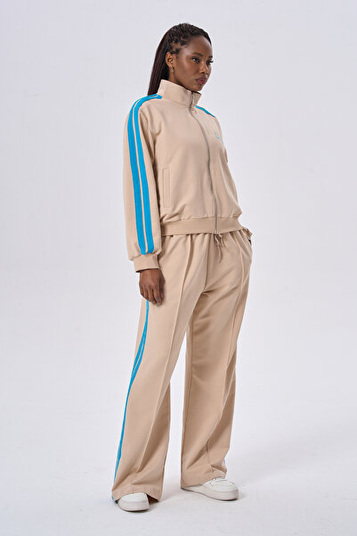HANIQA Retro Striped Tracksuit Set