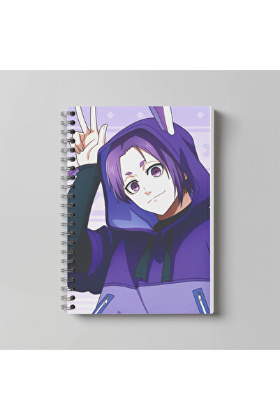 nihonwosekai Blue Lock Anime Notebook A4 Size 60 Sheets Unlined Character Pri...