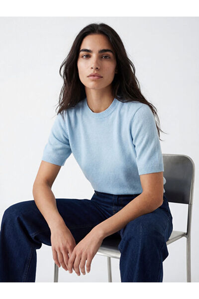 LC Waikiki Rmz Gi̇yi̇m Farkiyla Zero Roba Collar Women's Knitwear Sweater