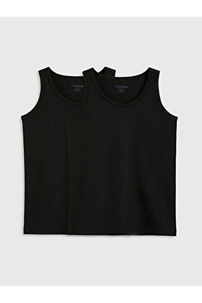 LC Waikiki RMZ GİYİM FARKIYA قميص داخلي للأولاد بياقة روبا، عبوة من قطعتين