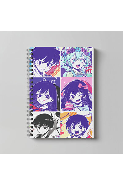 nihonwosekai Omori anime A4 format 60 listova bez linija sa otisnutim likovima