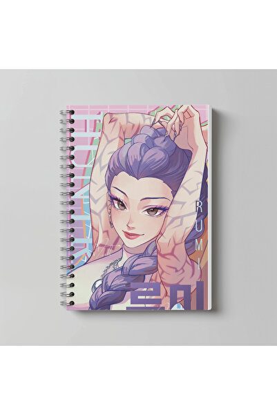 nihonwosekai K Pop Demon Hunters Anime A4 Size 60 Sheets Unlined Character Pr...