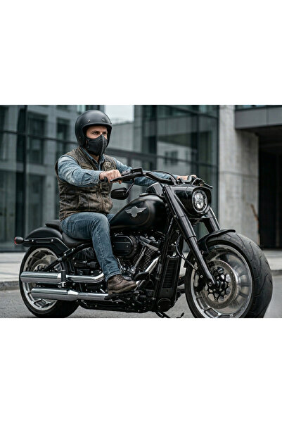 MTNdizlik deri Motosiklet Sürücü Maskesi, harley , chopper, motosiklet deri a...