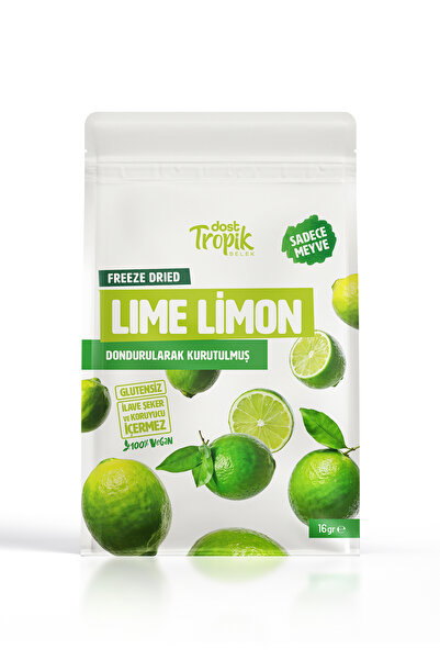 Dost Tropik Belek Dondurularak Kurutulmuş Lime Limon 16 g | Freeze Dried Meyv...