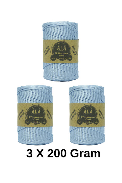 aladepo 2 mm - 200 gr Polyester (PP) Makrome İpi 230 Mt Polyester Makrome İp ...