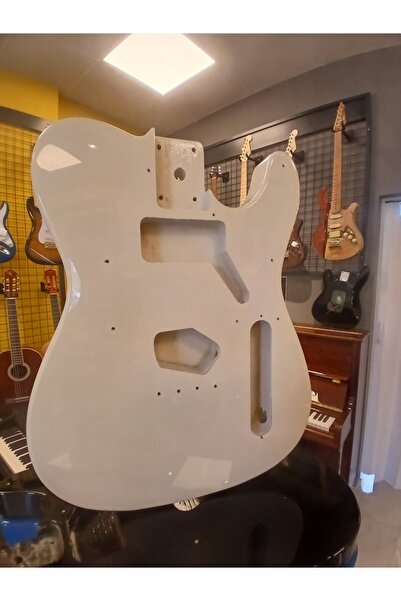 PUANDORG Telecaster Elektro Gitar Gövdesi Beyaz (Montaj delikleri hazır)