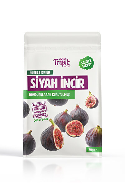 Dost Tropik Belek Dondurularak Kurutulmuş Siyah İncir 20 g | Freeze Dried Mey...
