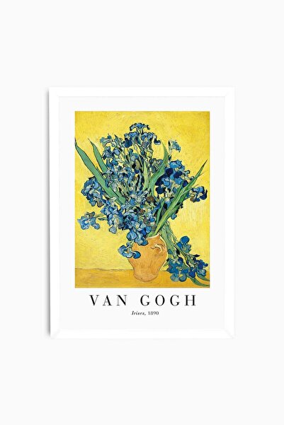 Raven Art Studio Vincent Van Gogh - Irises, 1890 (2) Painting + Frame