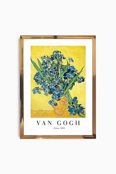 Raven Art Studio Vincent Van Gogh - Irises, 1890 (2) Painting + Frame