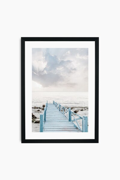 Raven Art Studio Pictură Blue Pier + Ramă