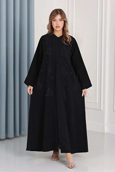 Nasnasa Abayat Indonesian Barbie Abaya with Shimmering Paper Embellishments a...