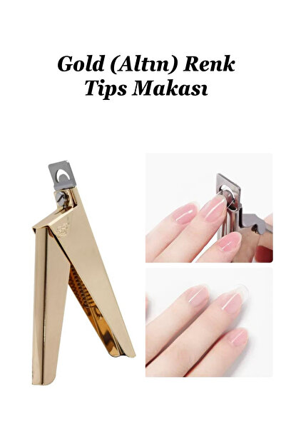 Easy Beauty Çelik Tips Makası - Protez Tırnak Tips Kesme Makası - Takma Tırna...