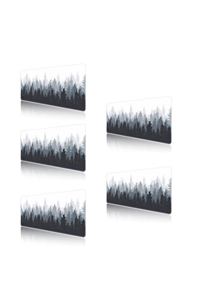 Fikpoo Misty Forest Extended gaming mouse pad, with a non-slip rubber base an...