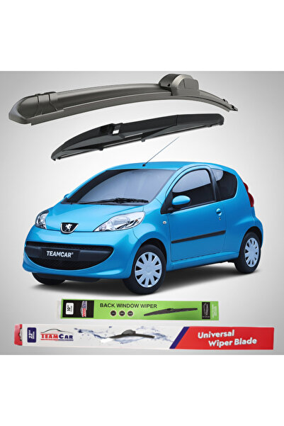 TEAMCAR Peugeot 107 5-door (2005–2009) Flat Wipers | Complete Set – TeamCar®