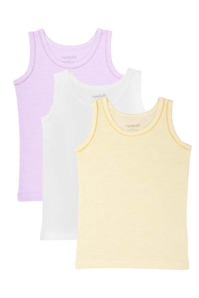 OrganicKid Mellow Cotton Kız Çocuk Atlet Seti 3'lü