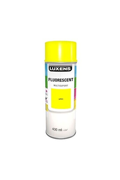 Luxens Флуоресцентна спрей боя, жълта, матова, 400 мл