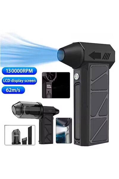 Alim مروحة توربو + مكنسة كهربائية قوية قابلة لإعادة الشحن بقوة 4000 مللي أمبي...