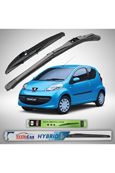 TEAMCAR Υβριδικοί Υαλοκαθαριστήρες Peugeot 107 3-θυρο (2005-2009) |   Πλήρες Σετ