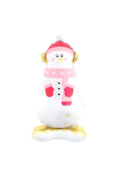 Adana Pasta Malzemeleri Cute Standing Snowman Foil Balloon 8231