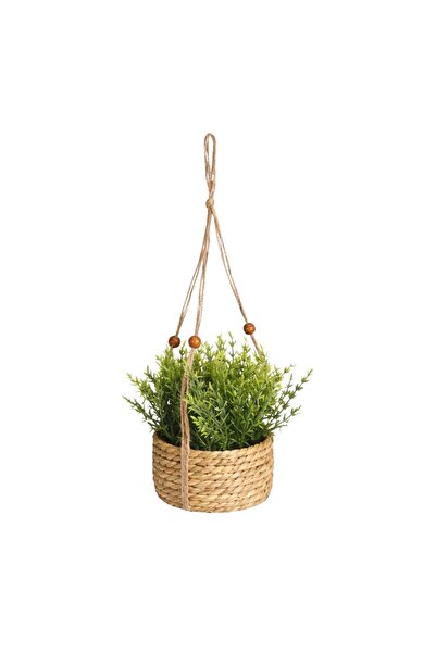 Koopman Plantă artificială de rozmarin, 11 cm, în coș suspendat, cu cârlig – ...