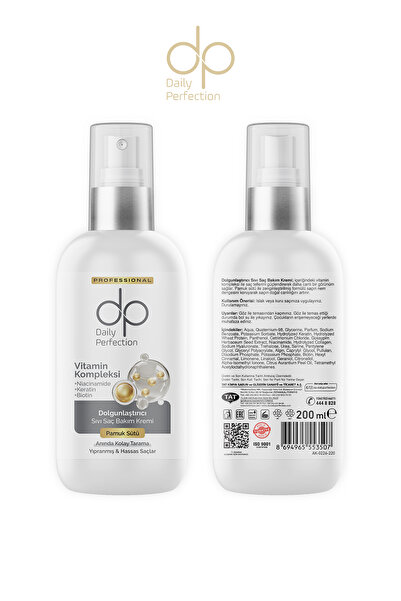 dp Daily Perfection Sıvı Saç Bakım Kremi Pamuk Sütü 200 ml