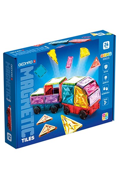 GEOMAG magnetic Tiles Gems 24 Geomag4211