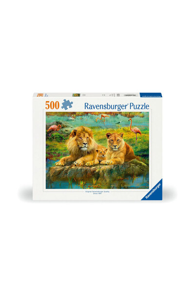 RAVENSBURGER Puzzle Aslan Ailesi 500 Parça