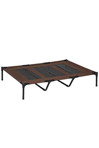 OEM Re-Bloom foldable dog bed, textile/metal, brown/black, 122 x 92 x 23 cm