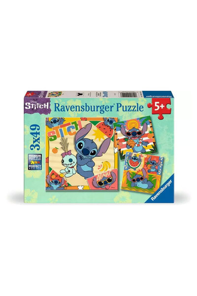 RAVENSBURGER 3x49 Parça Puzzle Disney Stitch 120041146