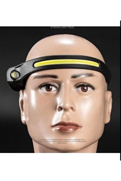 SimpluAcasa Lanterna de Cap cu Senzor, Bandă LED COB 230°, Reîncărcabilă USB,...