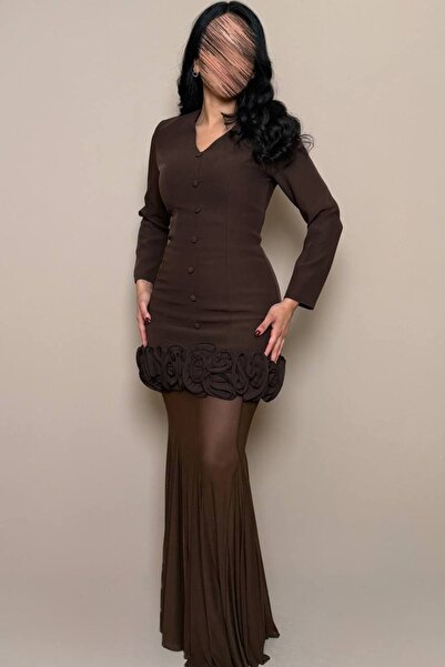 Sondos Fashion طقم بني انيق