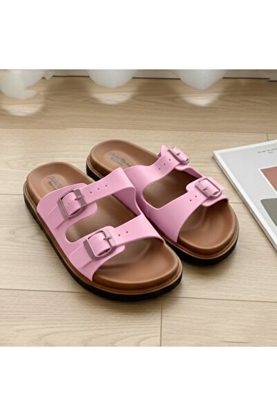 FASHION صنادل مريحة بحزام مزدوج للاستخدام اليومي للنساء