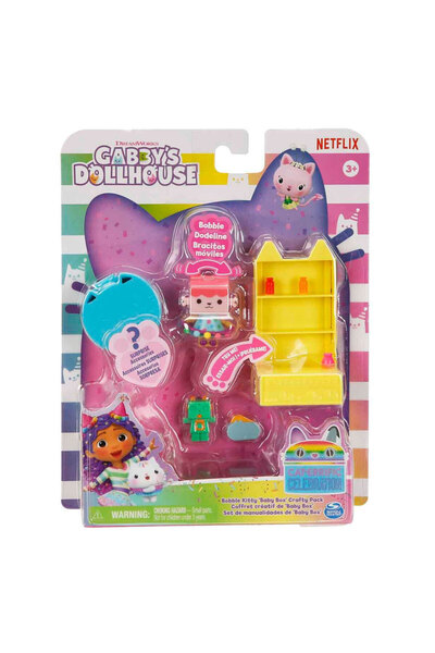 Gabby's Dollhouse Gabby nin Hayal Evi Booble Kedicik Küçük Mobilya Oyun Seti ...