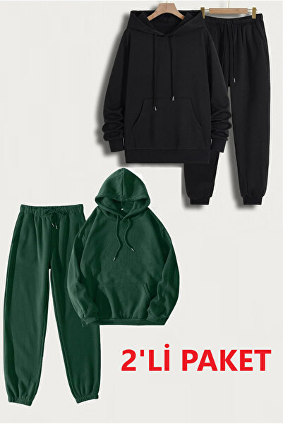 Gollinger طقم رياضي بغطاء للرأس للجنسين مكون من قطعتين