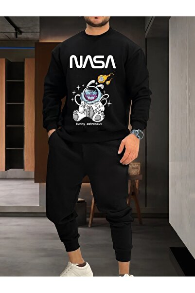 EYAX MODA Men's Printed Zero Collar Track Suit Set Eyaxx Sportwear Company
