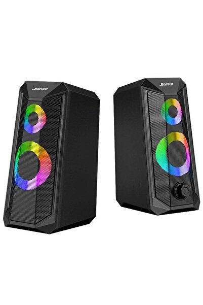 BONKS Desktop Speakers, 2.0 Channel PC Computer HiFi Stereo Gaming Speaker wi...