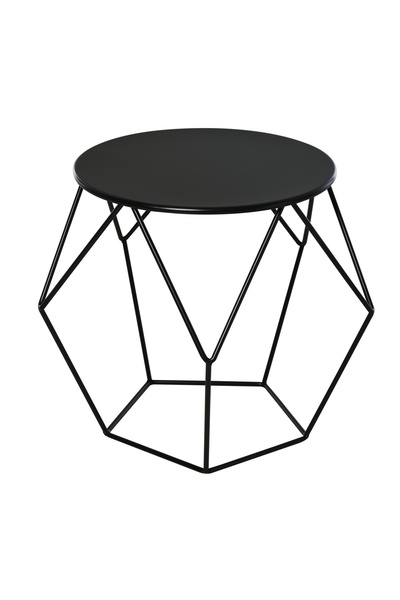 OEM Re-Bloom coffee table, steel, black, 54 x 54 x 44 cm