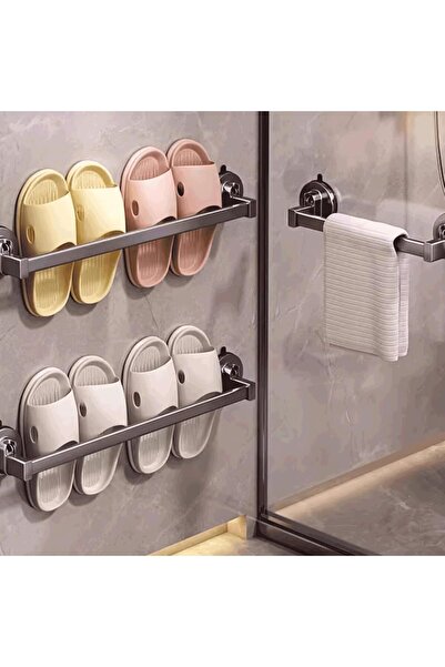 VmaxVision Multipurpose Aluminum Shoe Rack Wall Mounted Shoe Storage Shelf Na...