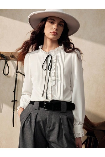 Iuliashop Sorina White Ladies' Shirt - XL