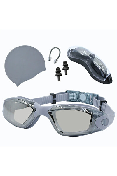 ETG Adult High-Definition Anti-Fog Electroplated Swimming Goggles Set