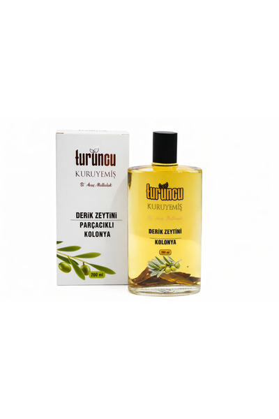 Turuncu Kuruyemiş Derik Zeytini Parçacıklı Kolonya 200 ml