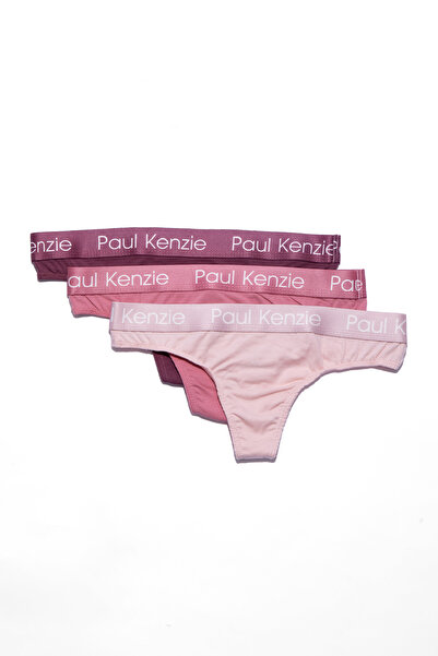 Paul Kenzie 3-Pack Women's String Panties - Rainbow 6