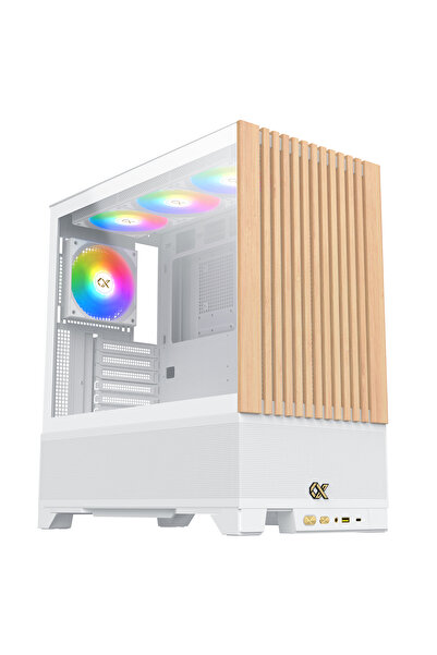 Xigmatek EN42218 ENDORPHIN WD ARCTIC Beyaz TYPE-C Ahşap Ön Panel 4*12cm ARGB+...