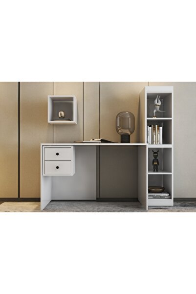 Vivense Minimalist Çalışma Masası, 2 Çekmeceli