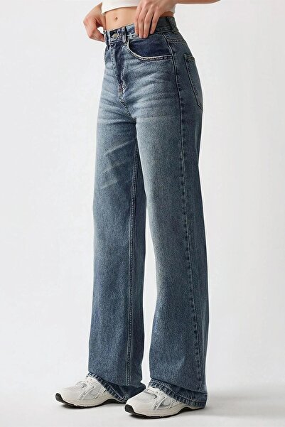 Hiccup High-waisted straight-leg denim jeans