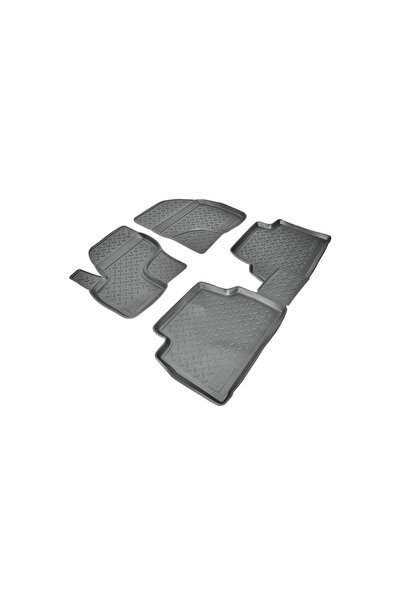 DAsiNU Set of 4 Rubber Floor Mats Compatible with Ford Kuga I 2008-2013