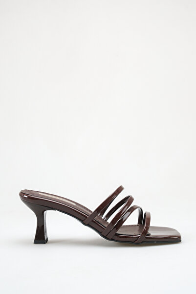 BUNİPARK Γυναικείες κομψές παντόφλες με τακούνι 7 εκ.