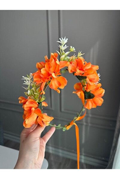 MENESSA تاج مهرجان الزهور - برتقالي