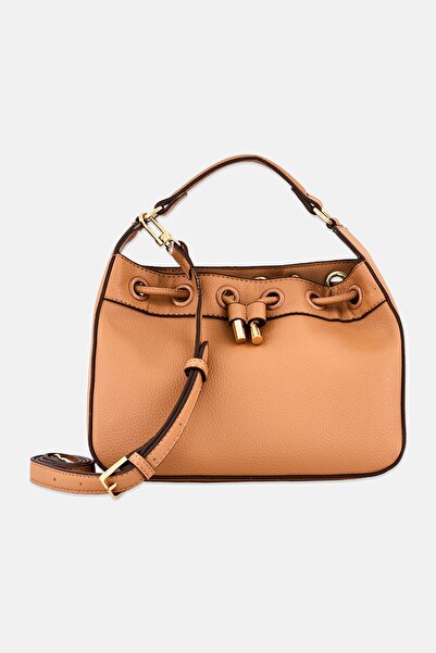 Anne Klein Women Brand Logo Hand Bag, Tan