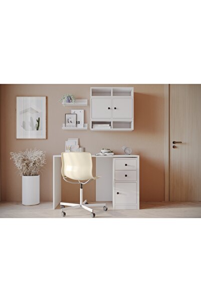 Vivense ÇOK FONKSİYONLU MODERN ÇALIŞMA MASASI, 3 KAPAKLI